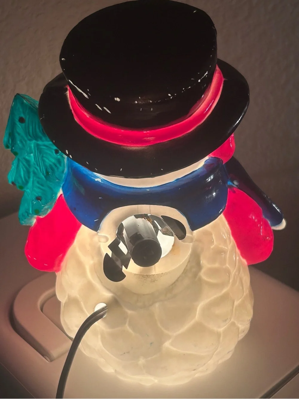 Vintage Noma lighted snowman blow mold!